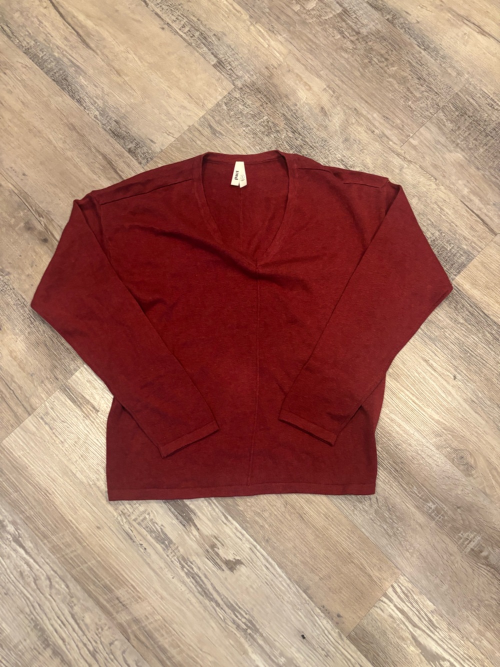 Pact Short Sleeve Top in Rich Wine Red